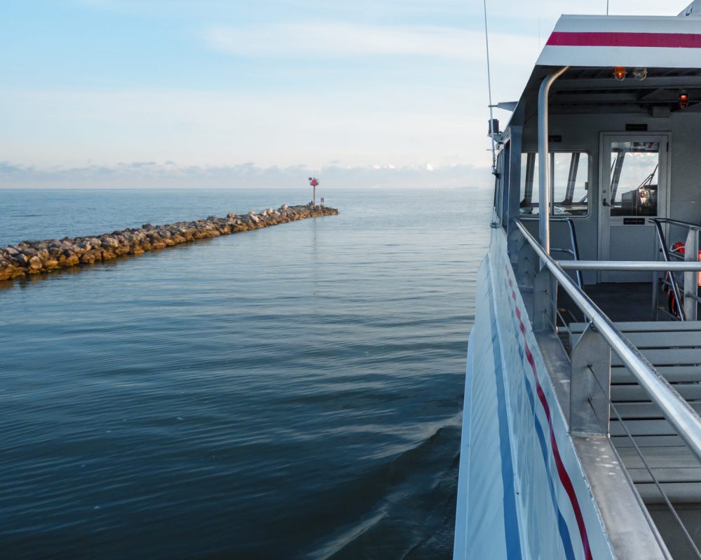 a large ship in a body of water