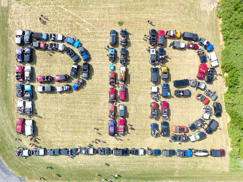 a group of people on a field